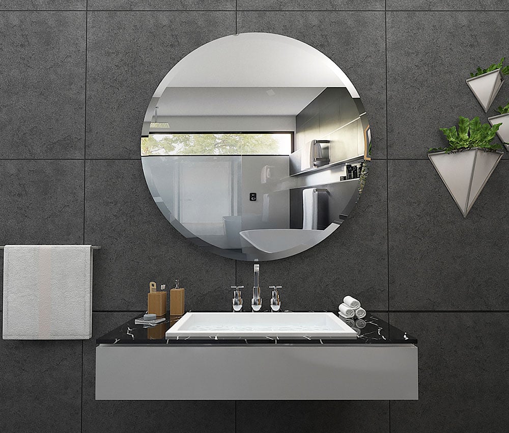 Buy Round Wall Mirrors, Bathroom Mirrors Online Saint Gobain Glass