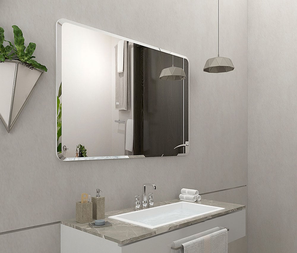 Frameless Rectangular Mirror & Wall Mirrors Saint Gobain Glass