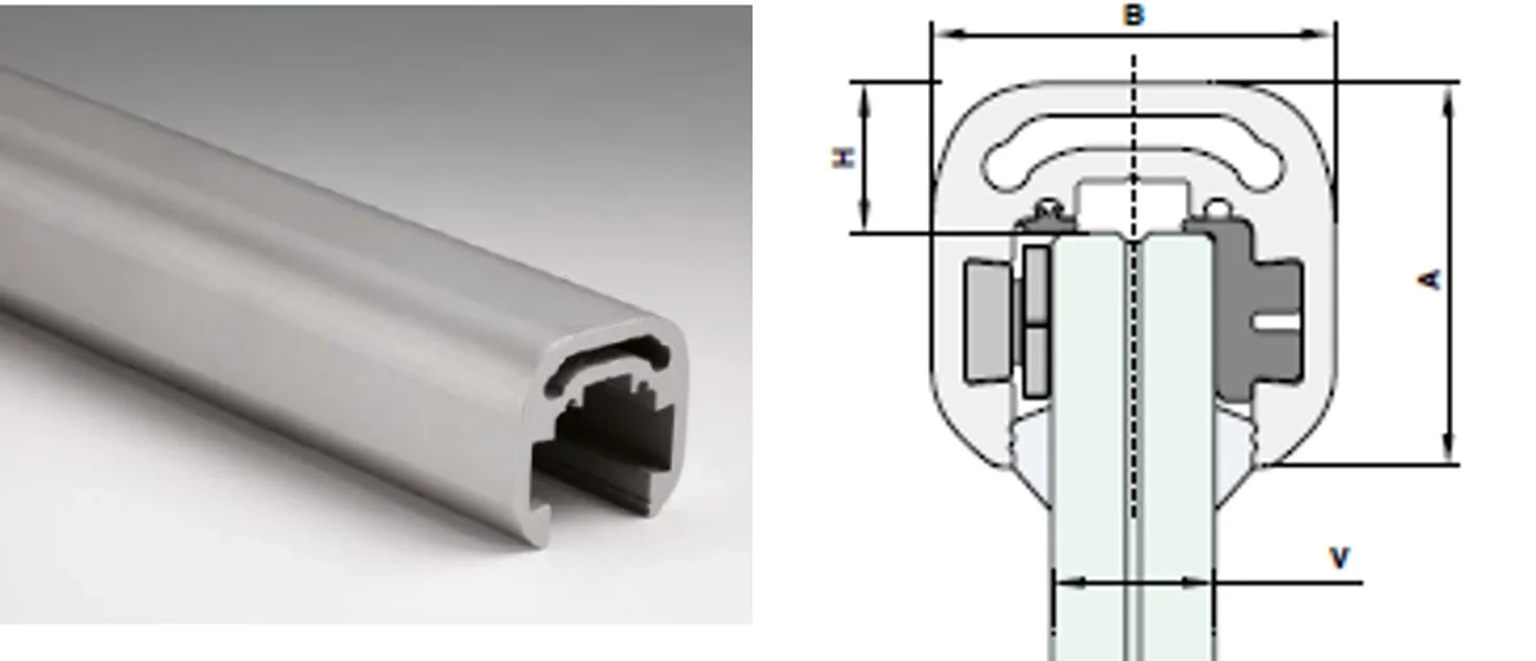 Aluminium Structural Top Rail