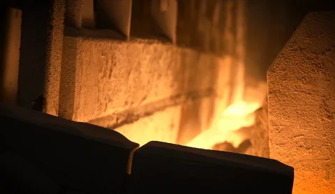 Industrial glass melting process