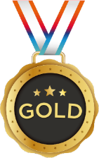 Gold tier medal