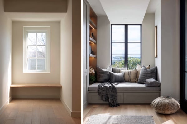 A Functional Foyer Evolves into a Calm, Light-Filled Nook