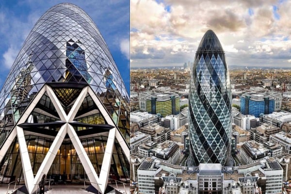 An Aerodynamic Glass Facade