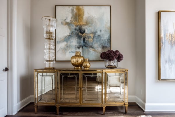 Bold Accents and Reflective Surfaces