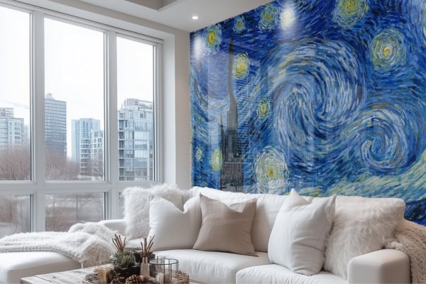 Recreate iconic paintings with our digital printing on glass for a unique aesthetic