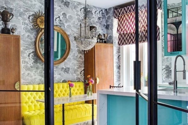 Bold framed glass partitions