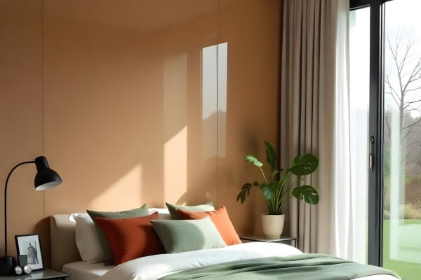 Coloured glass panels