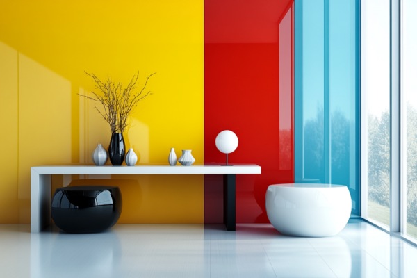 Colours in Lacquered Glass