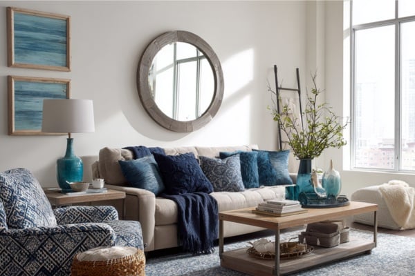 Curved shapes create a soft flow and break the monotony of lines