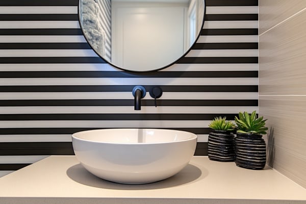 Digitally Printed Glass Stripes