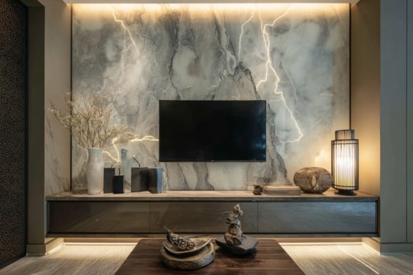 Digitally Printed Glass for Customised Feature Walls.