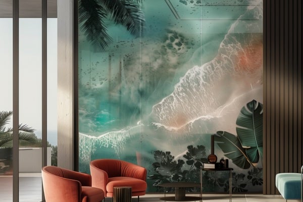 Digitally Printed Glass.