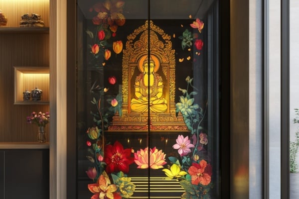 Digitally Printed Sliding Glass Door