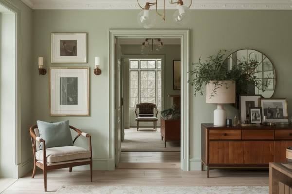 Earthy limewash walls 