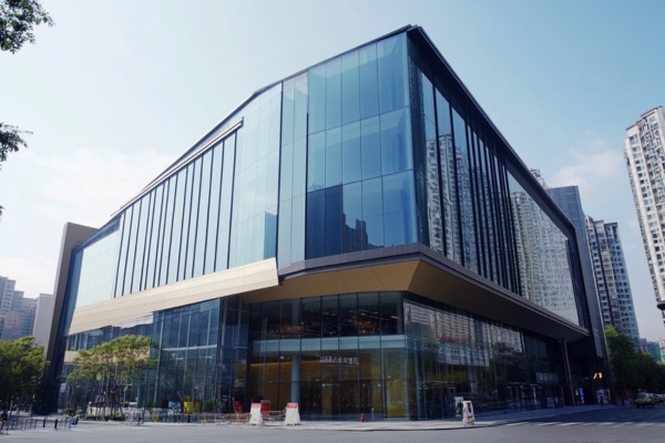  Exterior Facade with Tinted Laminated Glass