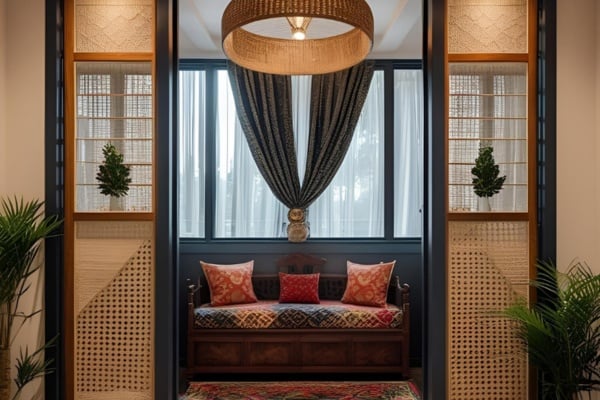 Fabric Sandwiched Glass Dividers