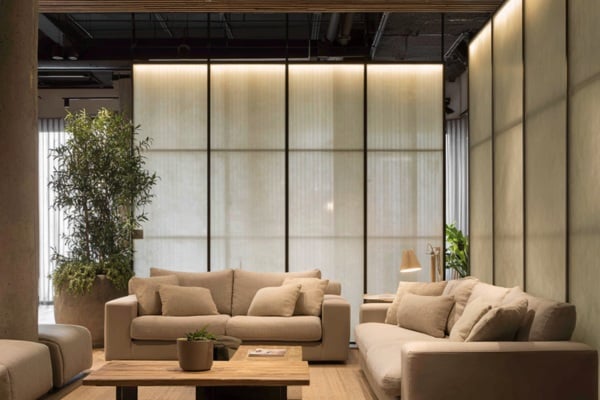 Fabric-Infused Glass Panels