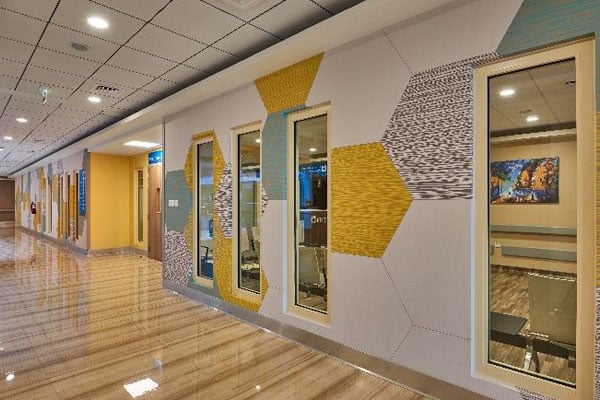  Fire safety drawings define fire-rated glazing requirements