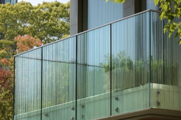 Fluted or Textured Glass Balances Privacy and Light.