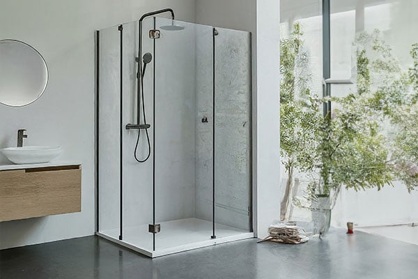 Frosted Tempered Glass Shower Enclosure