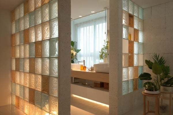 Glass Bricks Brings Texture and Subtle Light