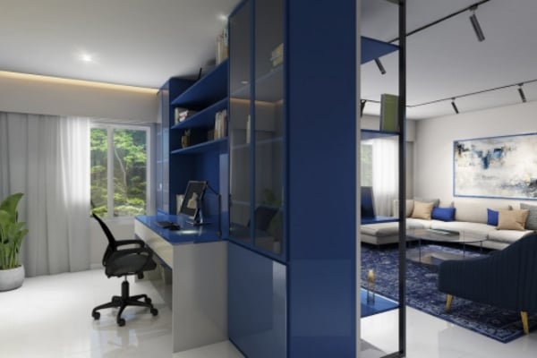 Glass Desk for a Modern Home Office