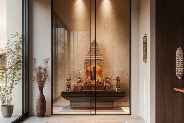 Glass Door Design with Sleek Metal Frames