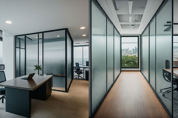 Glass partitions