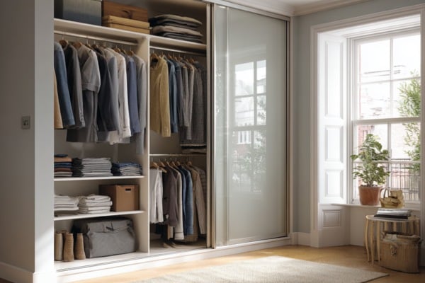 Glass sliding wardrobes 