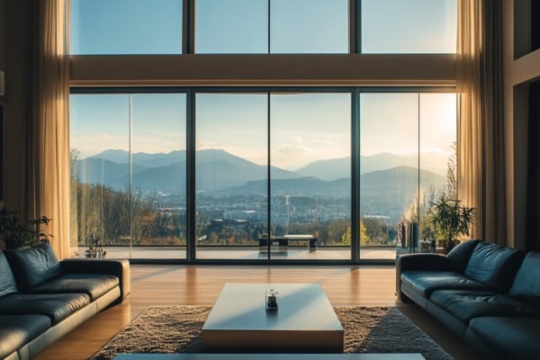 Insulated Walls with Glass to Create a Complete Soundproof Envelope.