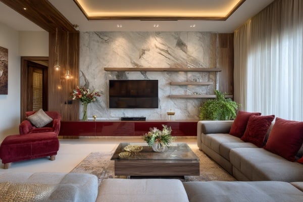 Lacquered Glass Media Console 