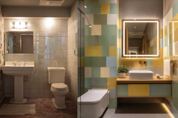 Lacquered Glass Panels and LED Mirrors