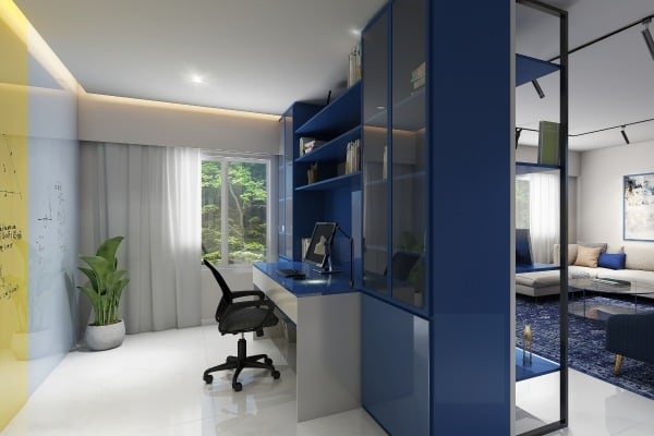 Lacquered Glass Partitions