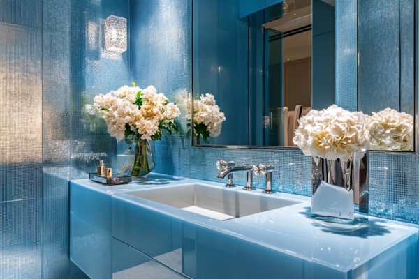 Lacquered Glass Vanity