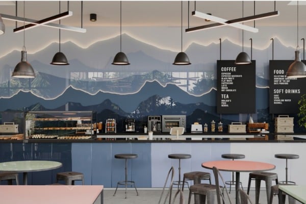 Lacquered Glass Wall Panelling