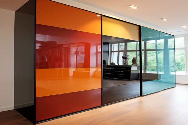 Lacquered Glass for wardrobe shutters