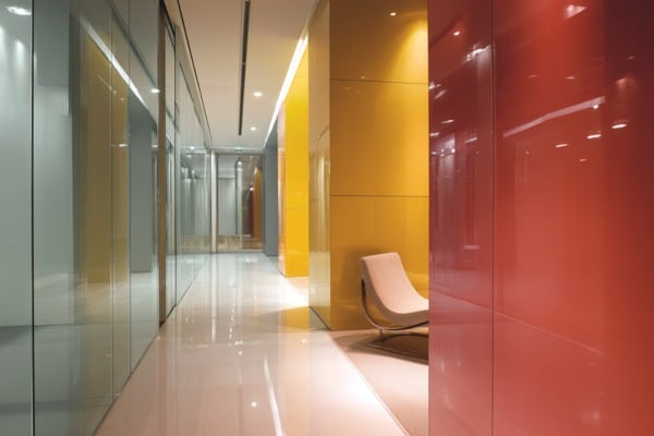 Lacquered Glass for a Smooth Finish