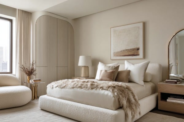 Layer Neutral Tones with Textures and Glass Accents