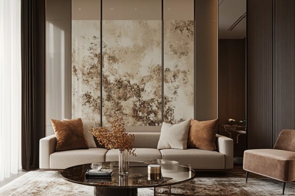 Living Rooms Timeless Elegance with Mocha Mousse