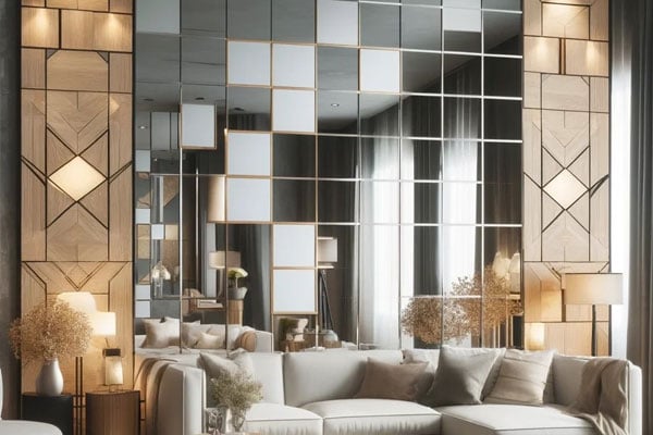 Mirror-and-Wood-Wall-Panelling