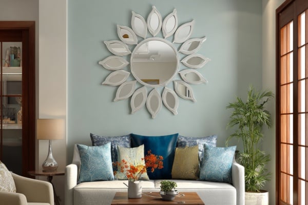 Mirrors enhance light, balance, and harmony 