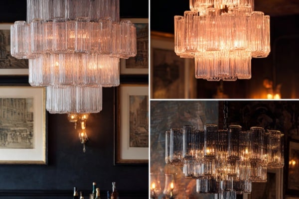 Murano Glass Fixtures Turn Illumination into an Artistic Focal Point.