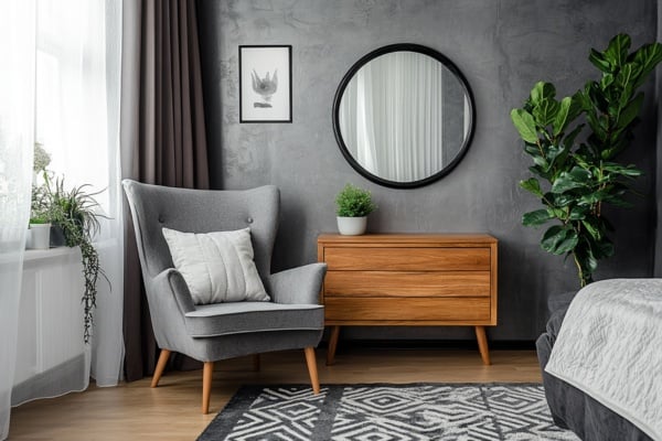 Saint-Gobain Mirrors Create an Illusion of Space in the Bedroom