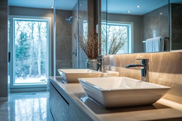 Saint-Gobain Vanity Mirrors add a Modern and Stylish Look to Bathroom