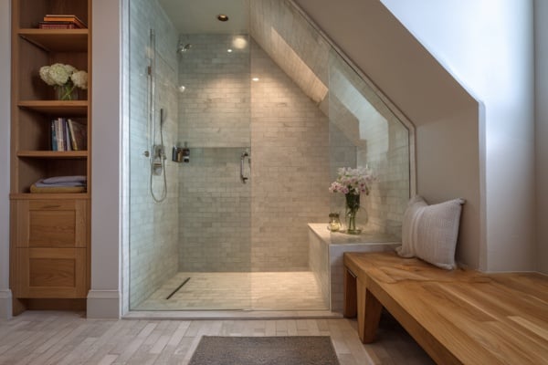 Shower Spaces with Glass Enclosures.