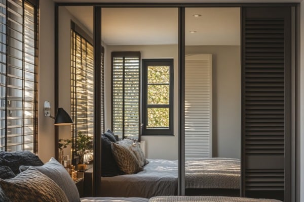 Sliding Wardrobe with Mirror Shutters