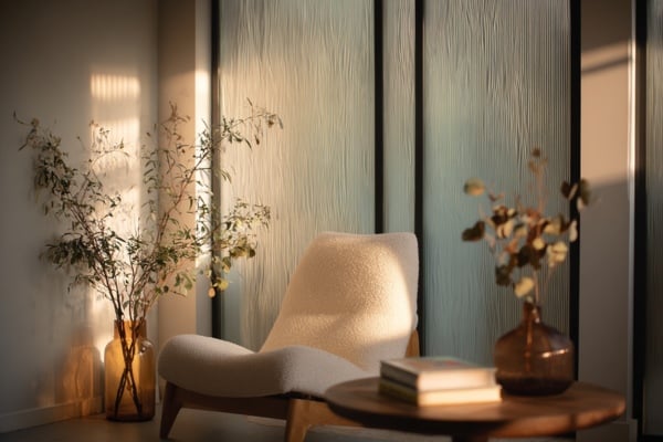 Softly Defined Spaces with Glass Dividers