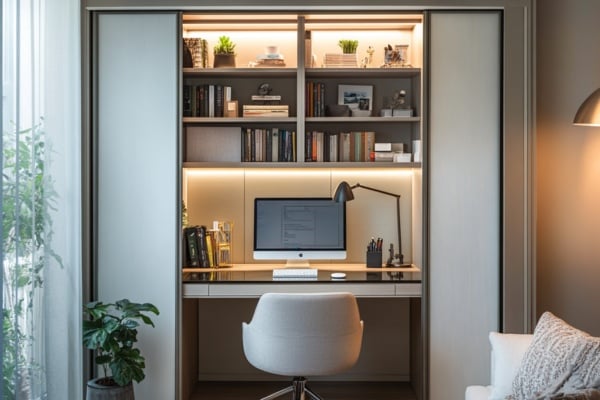 Space-Saving Work Space