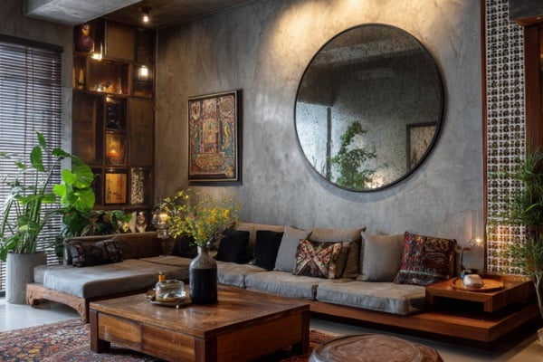 Tarnished mirrors add depth and character, 