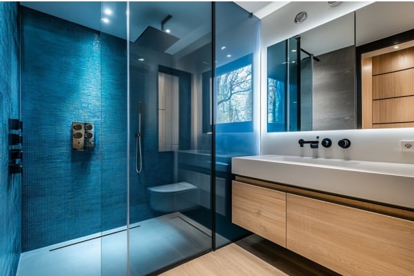 Tinted Glass Shower Cubicle 